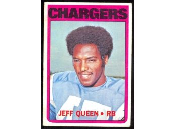 1972 Topps Football Jeff Queen #117 San Diego Chargers Vintage