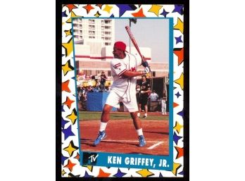 1992 MTV Rock N' Jock Softball Challenge Ken Griffey Jr #3 Seattle Mariners HOF