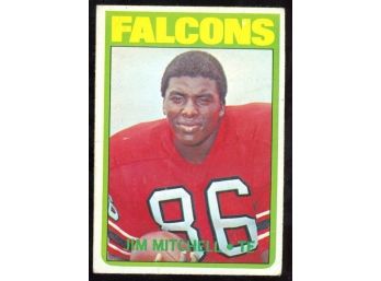1972 Topps Football Jim Mitchell #227 Atlanta Falcons Vintage