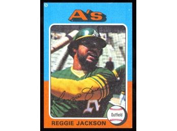 1975 Topps Baseball Reggie Jackson #300 Oakland Athletics Vintage HOF