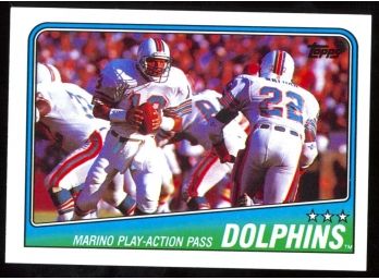 1988 Topps Football Miami Dolphins 'dan Marino Play Action Pass' #189