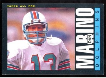 1985 Topps Football Dan Marino All-pro #314 Miami Dolphins HOF