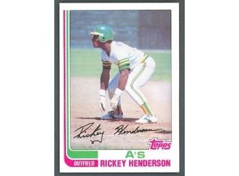 1982 Topps Baseball Rickey Henderson #610 Oakland Athletics Vintage HOF