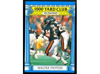 1987 Topps Football Walter Payton 1000 Yard Club #7 Chicago Bears HOF