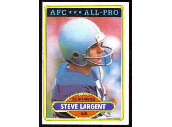 1980 Topps Football Steve Largent AFC All-pro #450 Seattle Seahawks Vintage HOF