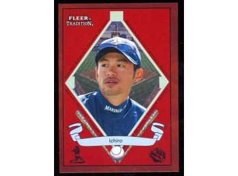 2002 Fleer Tradition Baseball Ichiro Suzuki #487 Seattle Mariners HOF