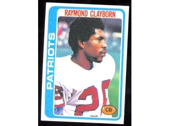 1978 Topps Football Raymond Clayborn Rookie Card #158 New England Patriots Vintage RC