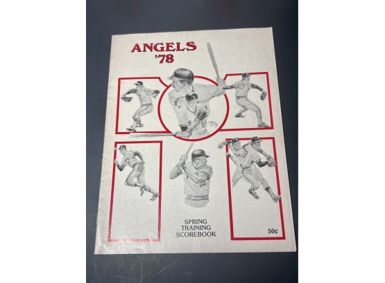 1978 Anaheim Angels Spring Training Program