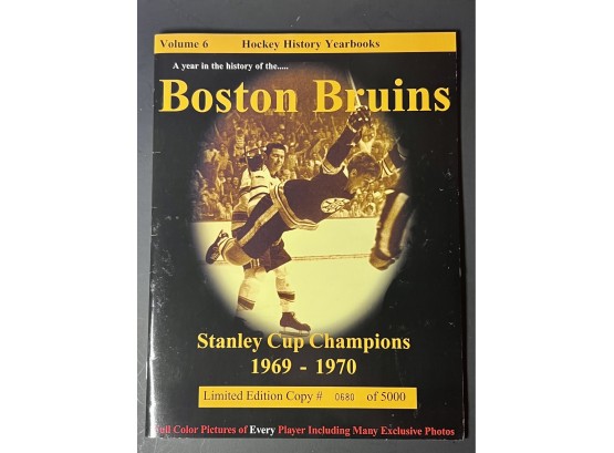 Limited To 5000 Copies! Boston Bruins 1969-70 Stanley Cup Championship Photo Magazine 680/5000