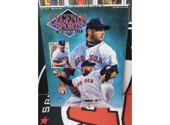 1992 Sports Legends Magazine Roger Clemens Vol. 5 Issue 3 Hobby Edition ~ Card & Post Card Inserts