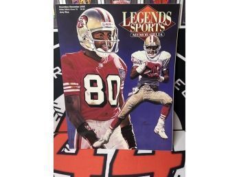 1995 Sports Legends Magazine Jerry Rice ~ 70th Issue! Card & Post Card Insert!