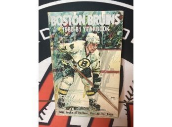 1980-81 Boston Bruins Yearbook With 14 Autographs! See Photos!