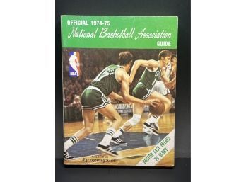 Official 1974-75 National Basketball Association NBA Guide ~ Sporting News