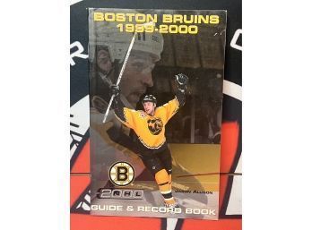 1999-2000 Boston Bruins Guide And Record Book ~ Jason Alison Cover