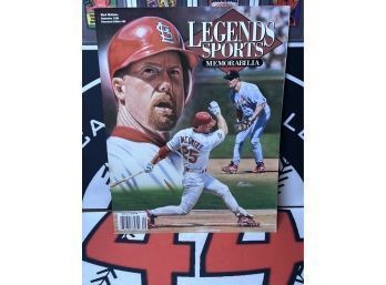 1998 Legends Sports Magazine Mark Mcgwire Cover ~ Newsstand Copy 85th Edition ~ Card Inserts!