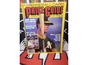 VINTAGE ~ BASEBALL CARD PRICE GUIDE ~ MAY 1988 ~ MARK MCGWIRE COVER