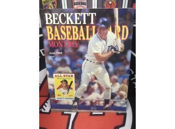BECKETT BASEBALL MONTHLY JUNE 1988 ~ MATT NOKES COVER
