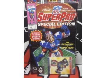 1991 MARVEL COMICS ~ NFL SUPERPRO FOOTBALL COMIC ~ NEW~ SEALED!