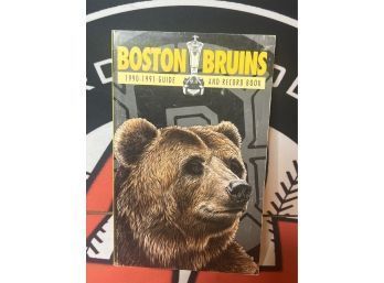 1990-1991 Boston Bruins Guide And Record Book In Great Shape!