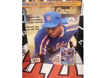 BASEBALL CARDS Magazine JULY 1988 ~ DWIGHT GOODEN COVER