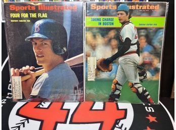 Sports Illustrated Carlton Fisk Collection ~ 2 Issues From 1973 ~ Boston Red Sox