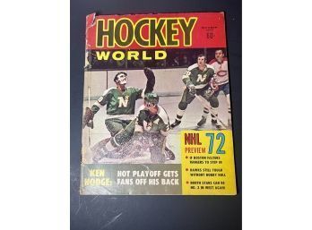 1972 Hockey World Magazine Ken Hodge Cover