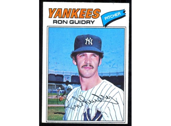 1977 Topps Baseball Ron Guidry #656 New York Yankees Vintage