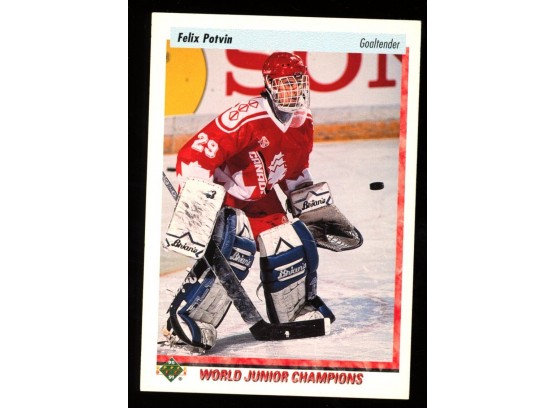 1995 Upper Deck Felix Potvin RC World Junior Champions
