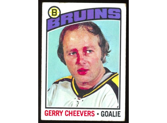 1976 Topps Hockey Gerry Cheevers #120 Boston Bruins Vintage HOF