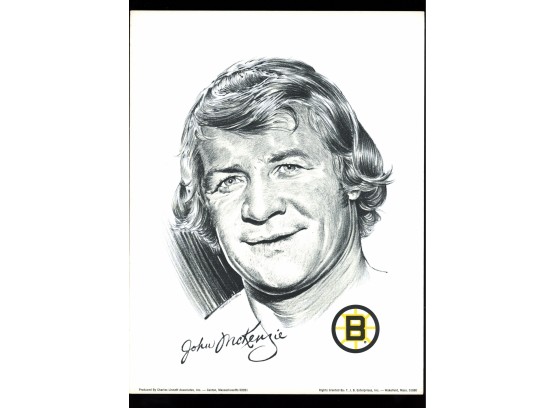 Charles Linnett Portrait Of Johnny 'Pie' McKenzie - Boston Bruins