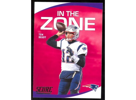 2020 Score Football Tom Brady 'in The Zone' #IZ-TB New England Patriots 7x Super Bowl Champ