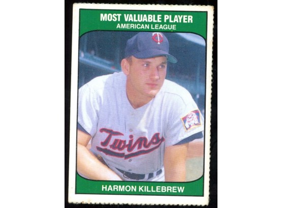 1985 TCMA Harmon Killebrew American League MVP Minnesota Twins HOF