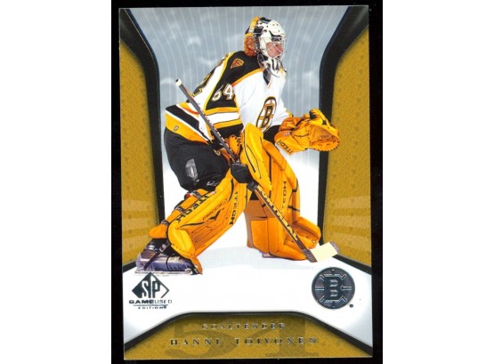 2006 Upper Deck SP Authentic Game Used Hockey Hannu Toivonen #9 Boston Bruins