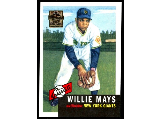 1996 Topps Commemorative Baseball Willie Mays #244 New York Giants HOF