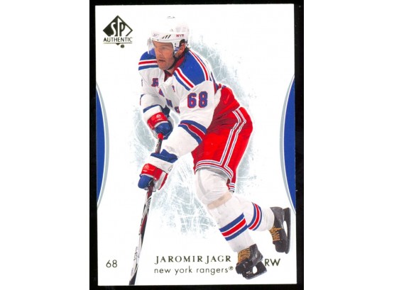 2007 SP Authentic Hockey Jaromir Jagr #30 New York Rangers HOF