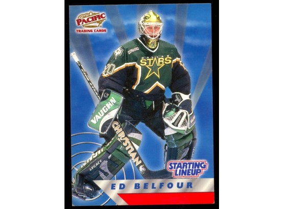2000 Pacific Hockey Ed Belfour Starting Lineup #21 Dallas Stars HOF