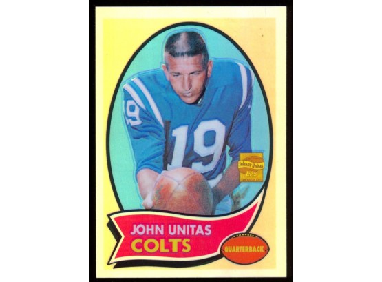 2000 Topps Chrome Football John Unitas Refractor #180 Indianapolis Colts
