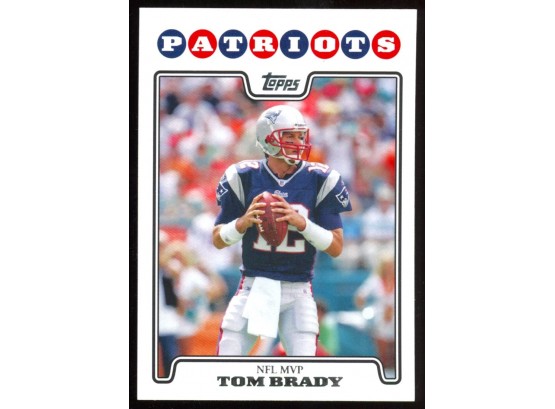 2008 Topps Football Tom Brady #328 New England Patriots GOAT