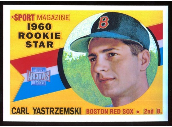 2001 Topps Archives Baseball Carl Yastrzemski 1960 Rookie Star Reprint #148 Boston Red Sox HOF