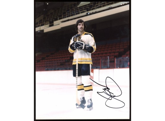 Giles Gilbert 8x10 Autograph Boston Bruins