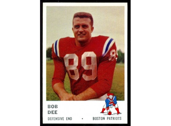 1961 Fleer Football Bob Dee #187 Boston Patriots Vintage