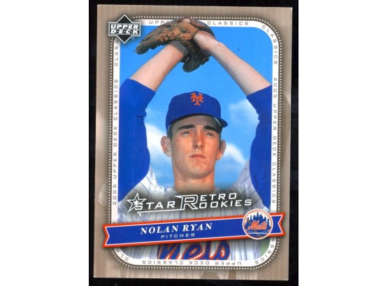 2005 Upper Deck Classics Baseball Nolan Ryan Star Retro Rookies #125 New York Mets HOF