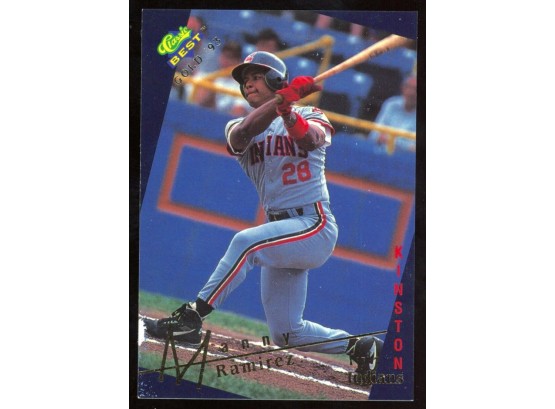 1993 Classic Best Gold Baseball Manny Ramirez Kinston Indians #124 Rookie Card
