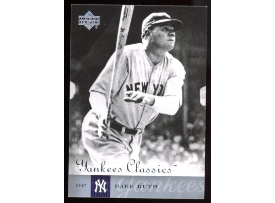 2004 Upper Deck Baseball Babe Ruth New York Yankees Classics #71 HOF