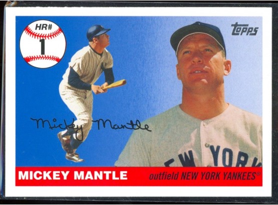 2006 Topps Baseball Mickey Mantle Home Run History #MHR1 New York Yankees HOF