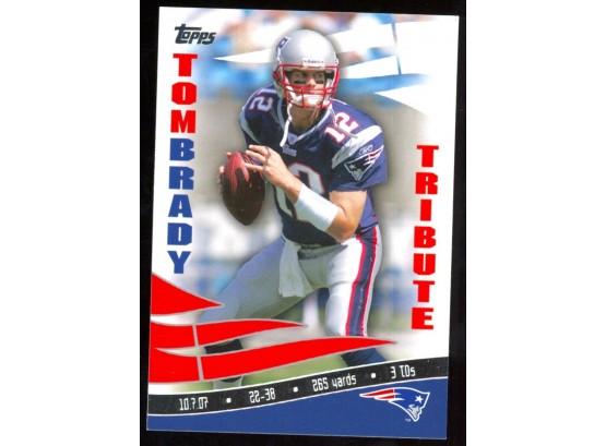 2008 Topps Football Tom Brady Tribute #tBT-TB5 New England Patriots 7x Super Bowl Champ
