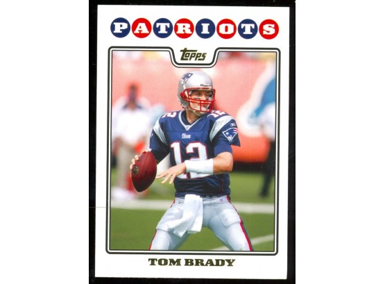 2008 Topps Football Tom Brady #3 New England Patriots 7x Super Bowl Champ Future HOF