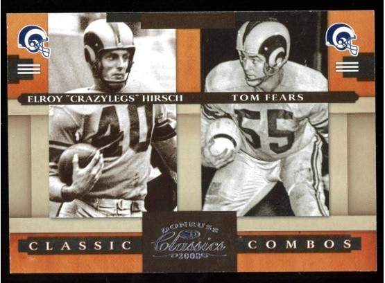 2008 Donruss Classics Football Elroy Hirsch Tom Fears 'classic Combos' /1000 #cC-8 Los Angeles Rams