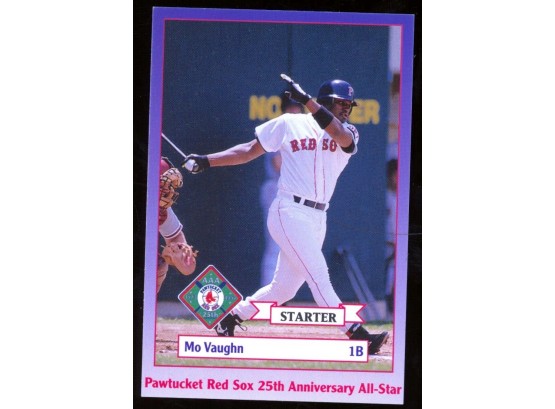 Mo Vaughn Pawtucket Red Sox 25th Anniversary All-star
