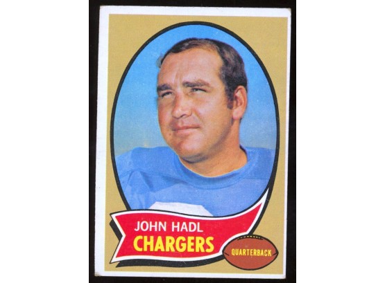 1970 Topps Football John Hadl #73 San Diego Chargers Vintage